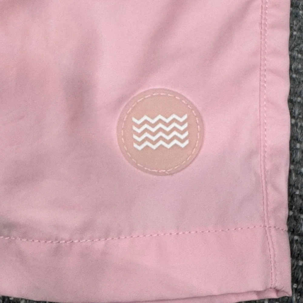 Topman Mens Pink Drawstring Swim Trunks Mesh Lined Shorts‎ Size S/M RN125149